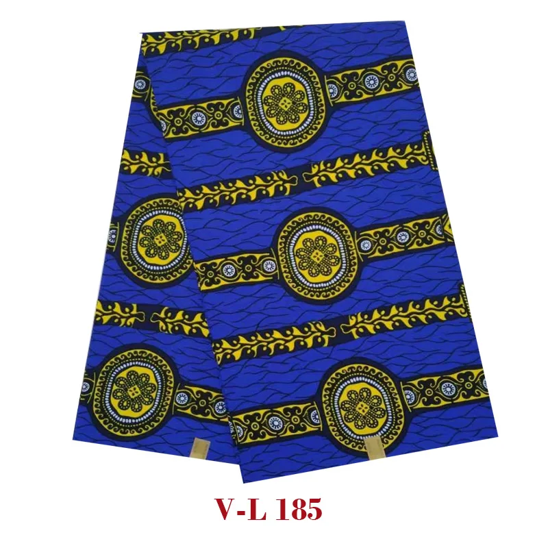 

2019 Latest design African wax veritable dutch block Batik wax ankara dobby soft breathable real high quality V-L 185