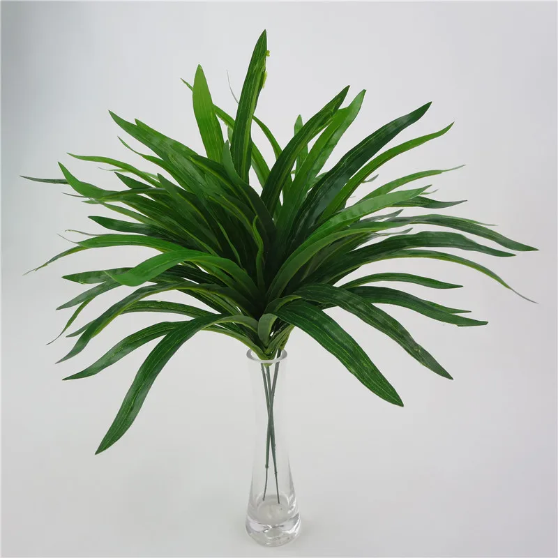 

Artificial Silk Green Orchid Leaves Branch for Home Wedding Party Decor Craft Multicolor Fall Vivid Fake Flower Leaf