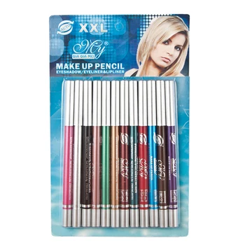 

New Fashion Makeup For Women 12 Color Long Lasting Eye Shadow Eyeliner Lip Liner Pencil Charm Korean Style Cosmetic Make up Set