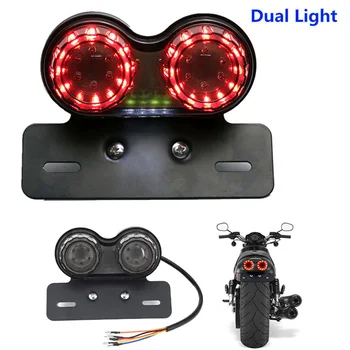 

Practical Light for Motorcycle Lamp Tail Lamp Brake Turn Number Plate LED Signal Universal Dual Light 1Pcs Top