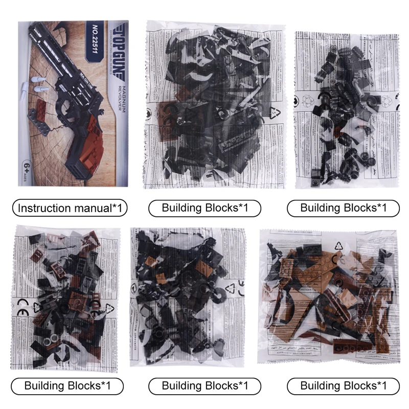 AUSINI Building Blocks Gun Toys for Children Magnum Revolver Mausers Pistol Desert Eagle Design Weapon Army Military Model Brick AUSINI Building Blocks Gun Toys for Children Magnum Revolver Mausers Pistol Desert Eagle Design Weapon Army Military Model Brick