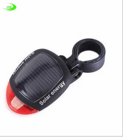 Clearance Solar Power LED Bicycle Lights Bike Rear Tail Lamp Light Bike cycling Safety warning Flashing Light Lamp Red TL0306 2