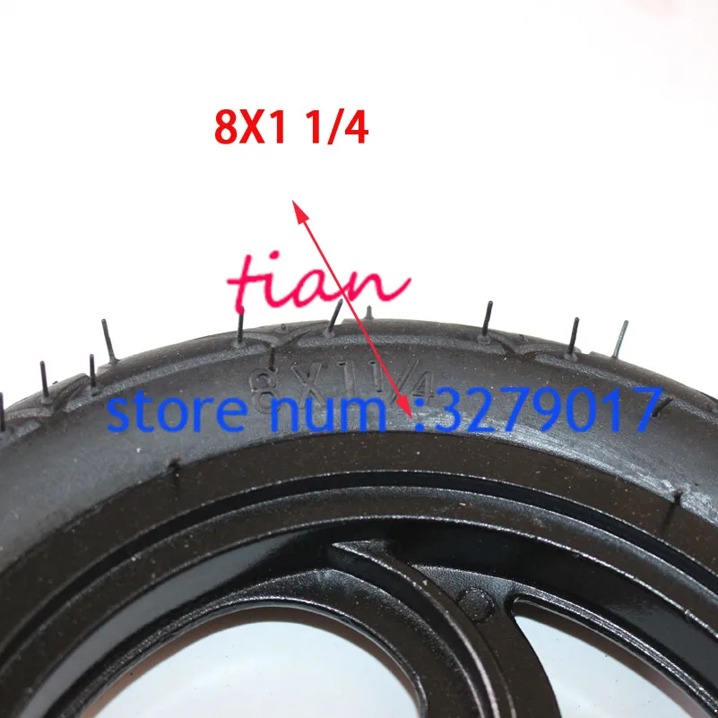 8x1 1/4 ступица из алюминиевого сплава 32 мм ширина надутая труба колеса " пневматическое колесо внутренняя труба для кикскутера скутер колеса