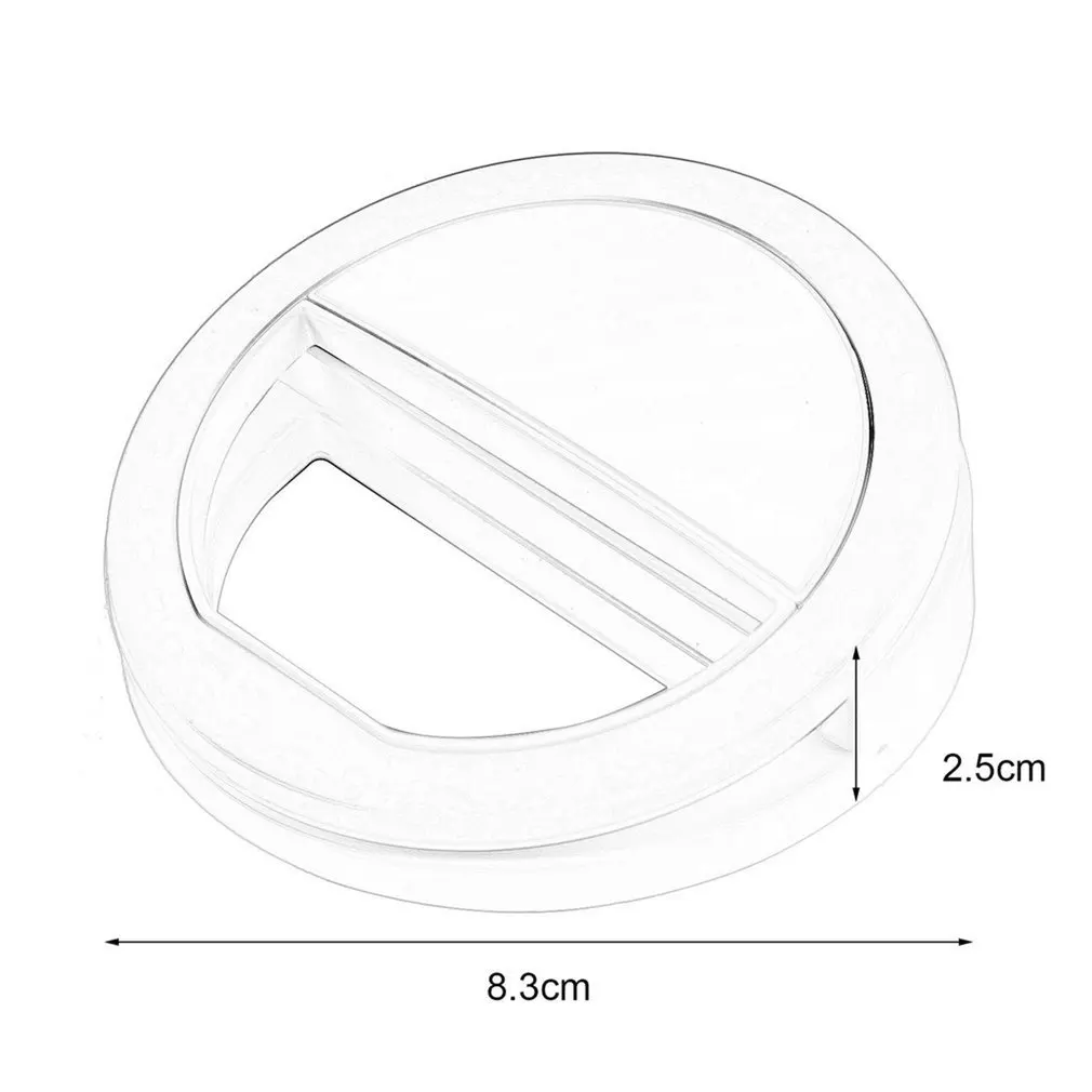 Портативная вспышка для селфи, светящаяся лампа с зажимом, светодиодное световое кольцо, видео свет, ночник, увеличивающий заполняющий свет для Iphone для samsung