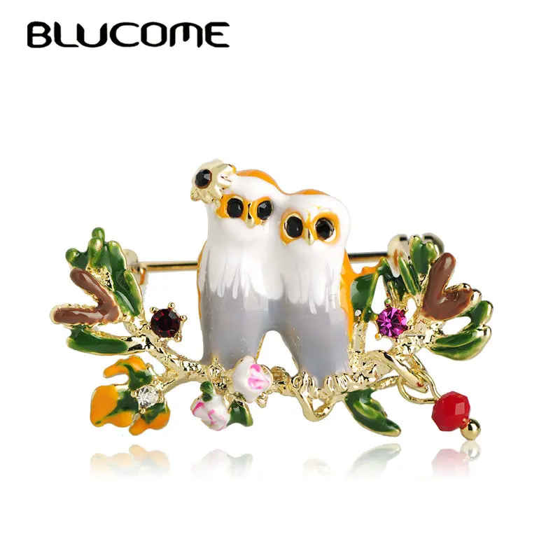 

Blucome Fashion Animal Magpie Bird Shape Brooch Pin Women Men Hat Scarf Buckle Banquet Party Suit Needle Clip Chest Accessories
