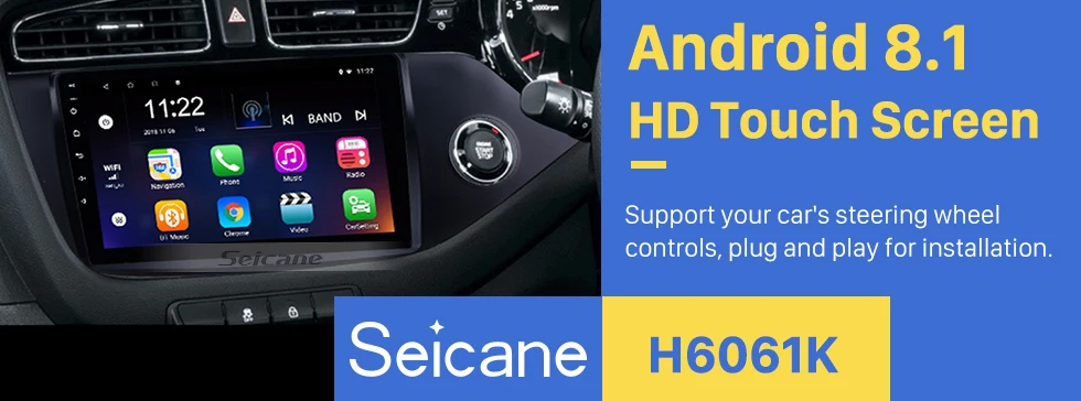 Excellent Seicane GPS Multimedia Player Android 8.1 9" Car Radio For 2012 2013 2014 Kia Ceed RHD Wifi 8-core Head Unit Support Bluetooth 0