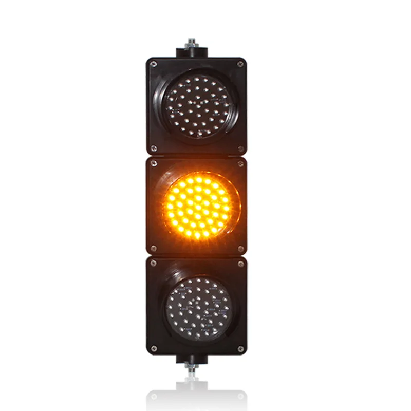 

AC85-265V new design 100mm PC housing red yellow green LED traffic signal light mini toy traffic signal