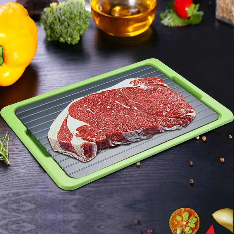 Fast Defrosting Tray Plate Defrost Meat Frozen Food Tray Thawing Frozen Meat Defrost Kitchen Tool D