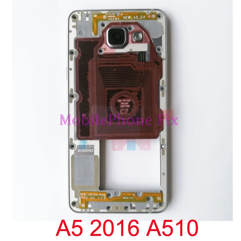 Для Samsung Galaxy A5 2016 A510 корпус средней рамки металлическая Внешняя рамка Шасси +