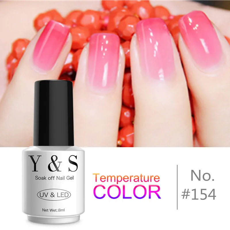 Nail Art Маникюр Цвет изменить ногтей Гель-лак 8 мл гель varnishgel лак для Y &amp S Настроение