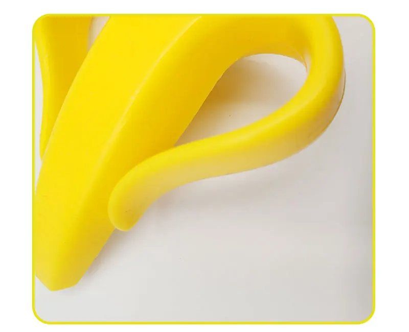 Детская силиконовая учебная зубная щетка в форме банана, безопасный Прорезыватель для зубов, жевательная игрушка, кольцо для прорезывания зубов, подарок для младенцев, детская, жевательная
