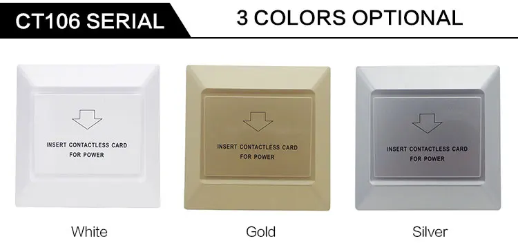 cartão de inserção para carregar 15s, atraso na parede, hotel, rfid