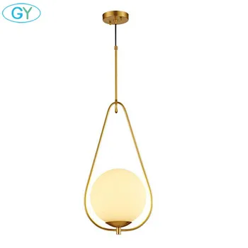 

Nordic Modern loft hanging Glass Pendant Lamp Fixtures E14 LED Pendant lights for Kitchen Restaurant Bar living room bedroom