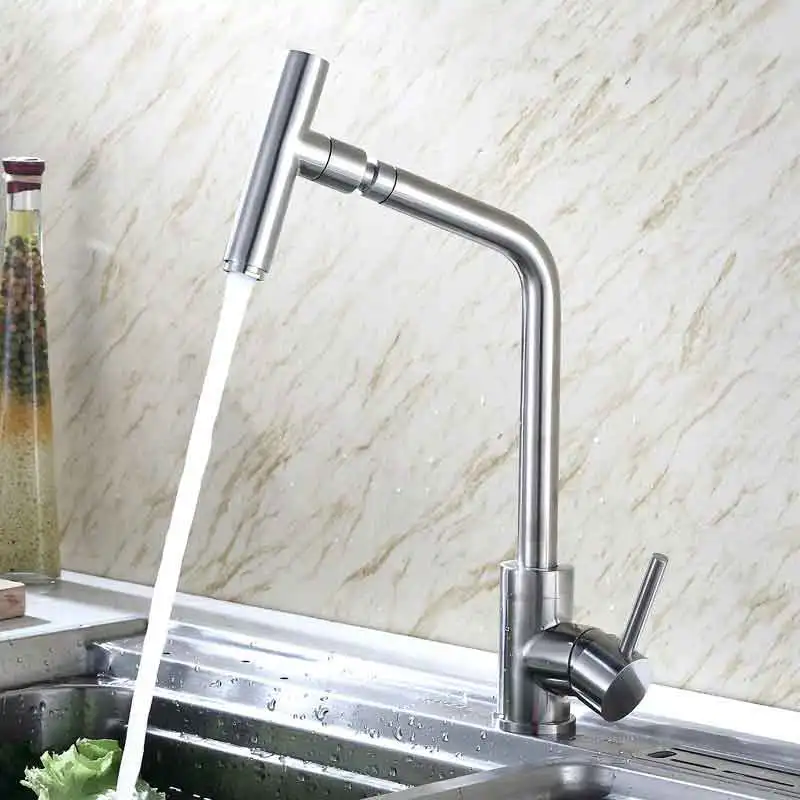 

Kitchen Faucet Single Handle 360 Degree Swivel Spout sink faucets Bathroom Basin Faucet Hot Cold Water Mixer tap