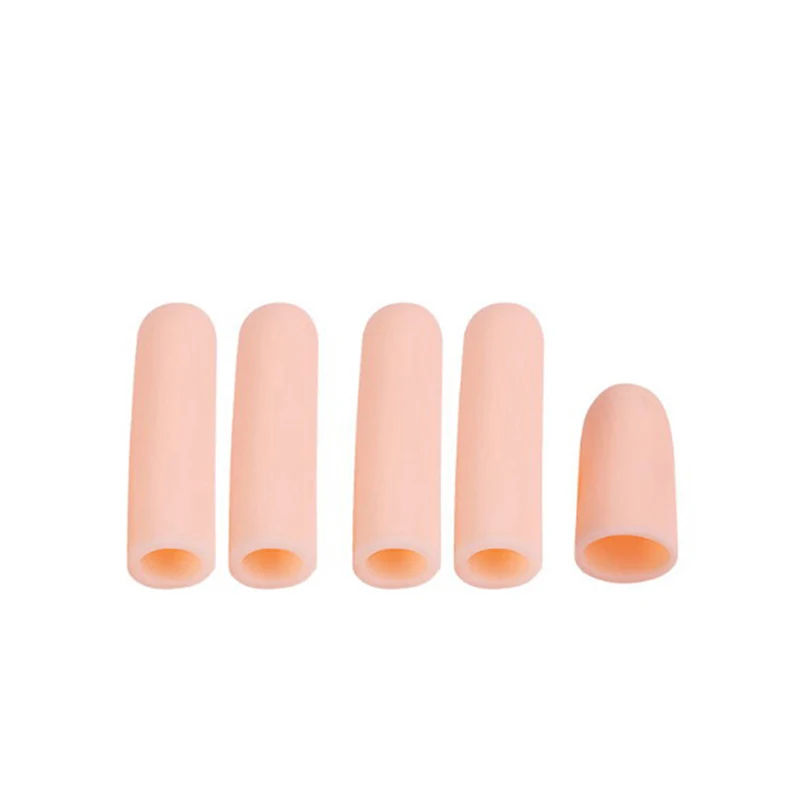 Bunion Toe Finger Protection Sleeve Foot Care Pedicure Tools 5pcs Little Toe Tube Corns Blisters Corrector Protector