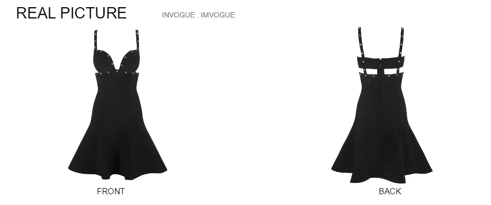 INVOGUE. IMVOGUE Новое поступление модные пуговицы дизайн с открытыми плечами выдалбливают спинки v-образным вырезом бинты мини Dre