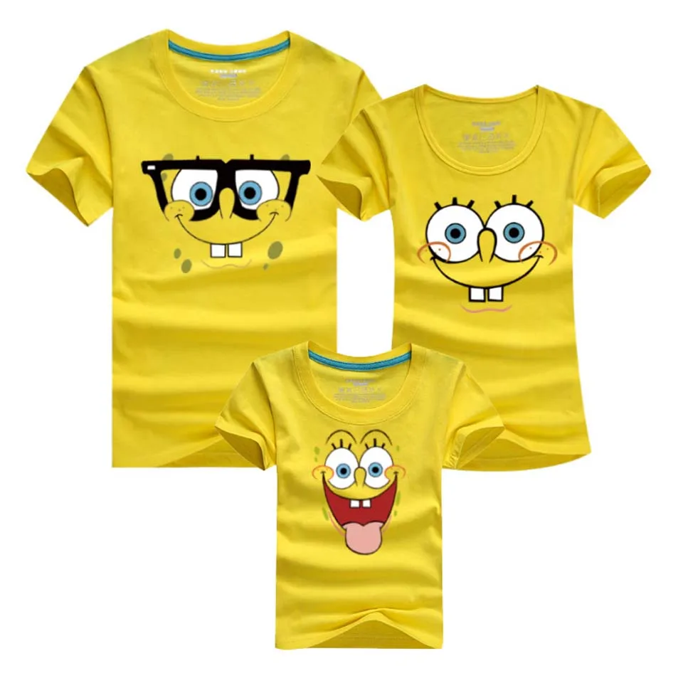 Одежда для семьи; одинаковые летние футболки для мамы и дочки, папы; 11 цветов; одинаковые комплекты с героями мультфильмов; Повседневная семейная одежда