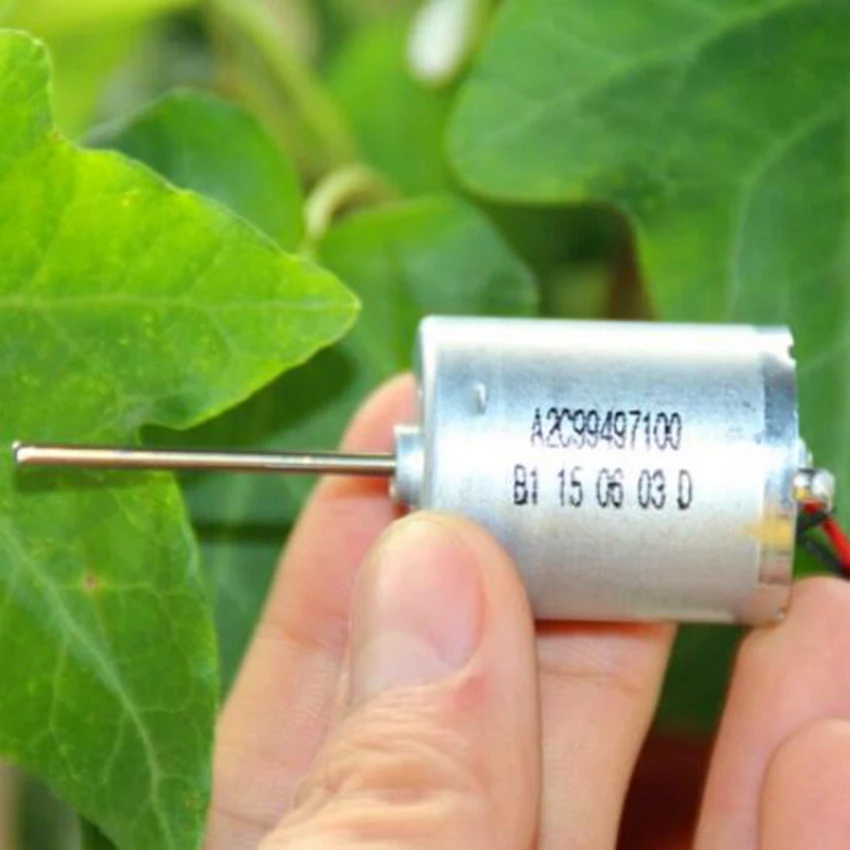 Длинный вал 370 микро DC мотор 24 2 мм DC12V 3705 об/мин драгоценный металлической щетки
