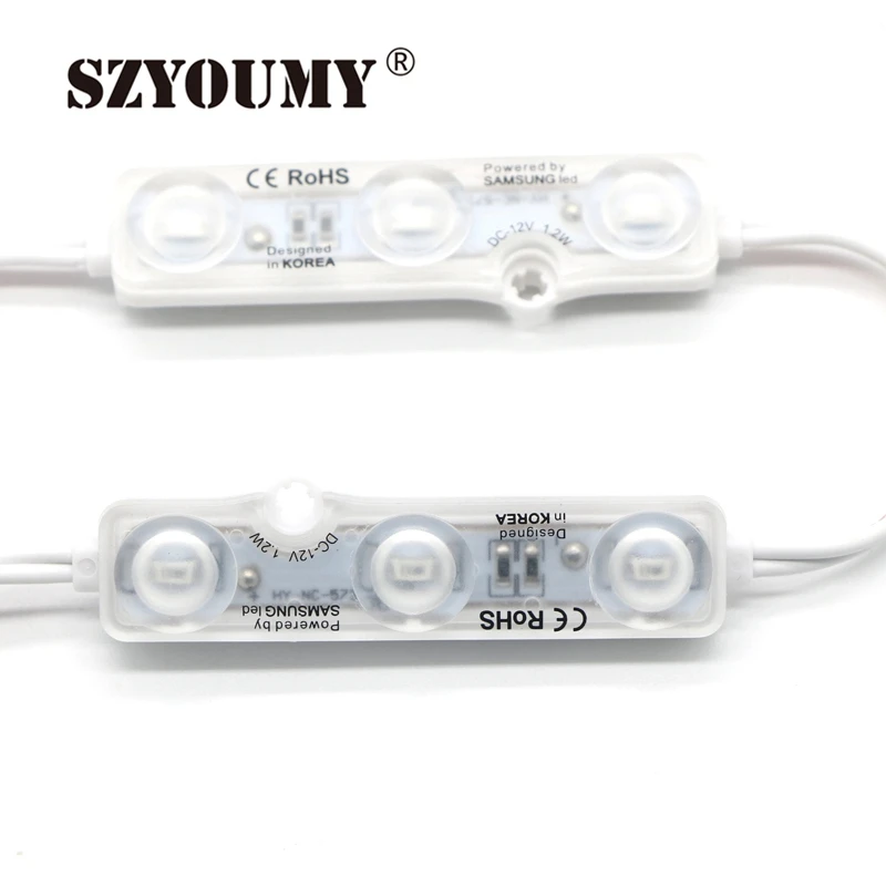 SZYOUMY 5730 smd СВЕТОДИОДНЫЙ модуль 3LED впрыск 12В водонепроницаемый IP68 Светодиодный