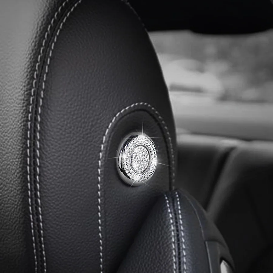 Стайлинг автомобиля кнопка регулировки подушки алмазная отделка для Mercedes Benz C class
