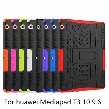 

New Case cover for HUAWEI Mediapad T3 10 9.6 Back Cover Silicon TPU PC Stand case Armor Heavy Rugged Shockproof stock + pen