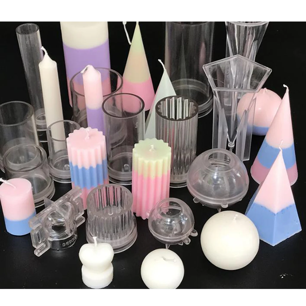 2pcs 3D Plastic Love Heart +Rabbit Mold For Candle Soap Making DIY Tools –Easter Holiday Present Supply