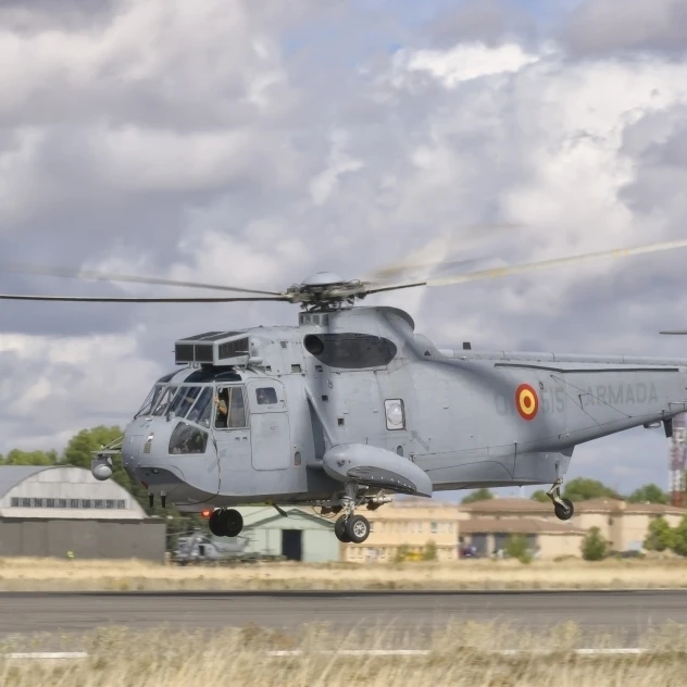 A Spanish Navy SH-3D helicopter Poster Print (35 x 22)
