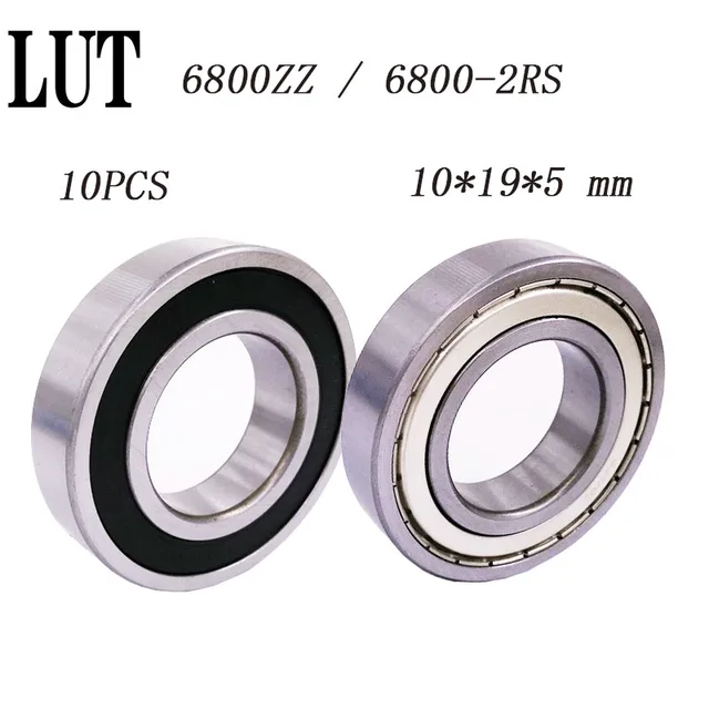 TUZUK 20 Stück 6800ZZ Rillenkugellager 10x19x5mm - Doppelt Abgedichtet Für Maschinen & Werkzeuge