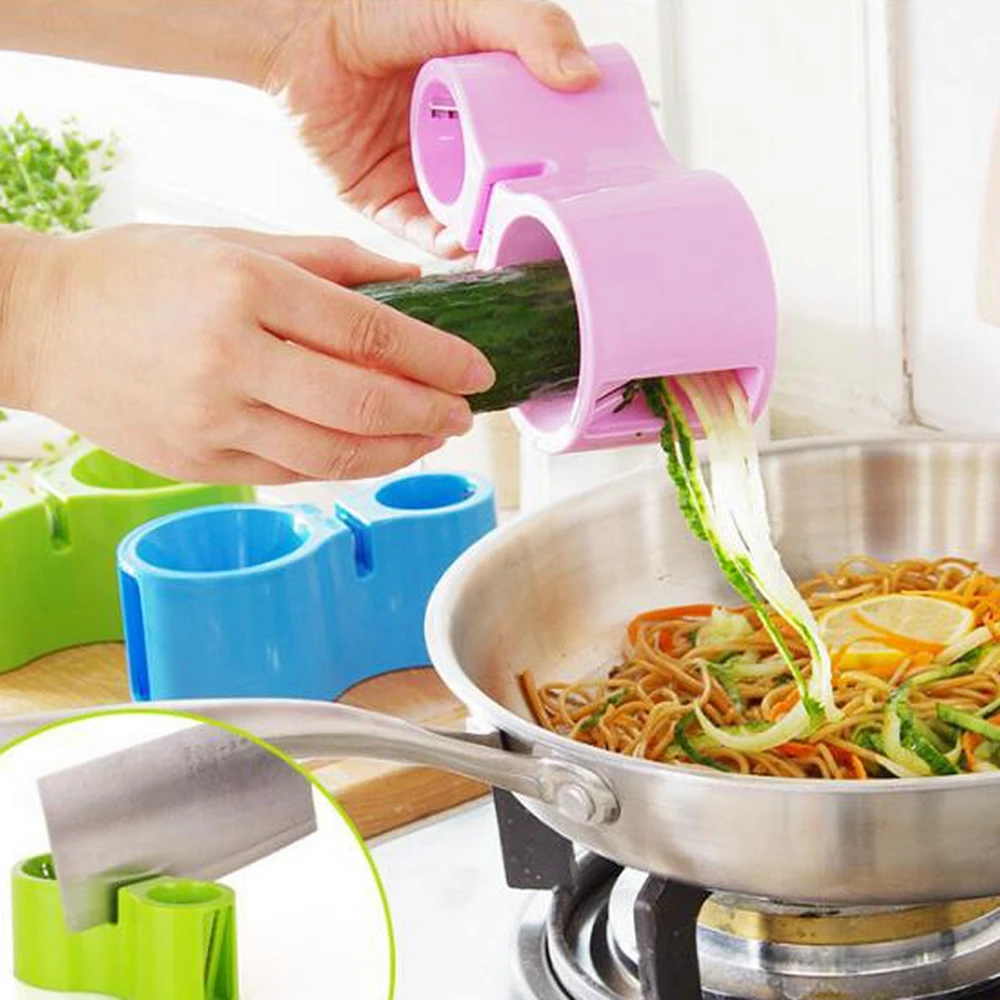 

Fruit&Vegetables Spiral Grater Wire Cutter Plus Sharpener Double-head Pencil Sharpener Kitchen Multi-function Household Tools