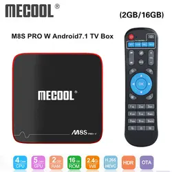 Mecool M8S PRO W умные ТВ Box Android 7,1 Amlogic S905W 1 ГБ 8 ГБ, память на 2гб и 16Гб G Media Player Поддержка IPTV приставка 2,4G Wi-Fi PK x96 mini