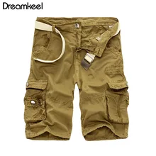 Новинка года, Летние Стильные повседневные свободные шорты камуфляжные военные до колен, большие размеры, 8 цветов, мужские шорты-карго, шорты