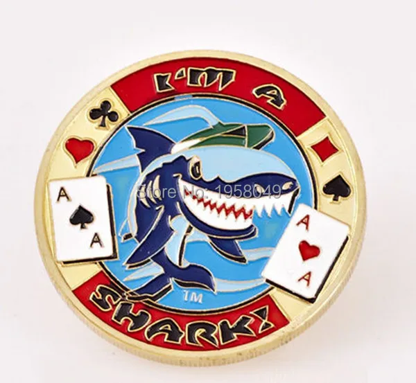 I'M A SHARK poker Card защитный чехол для монет, 1 шт./партия