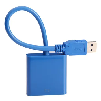 

USB 3.0 to VGA Multi-display Adapter Converter USB 3.0 to VGA Video Graphic Card Cable-Blue