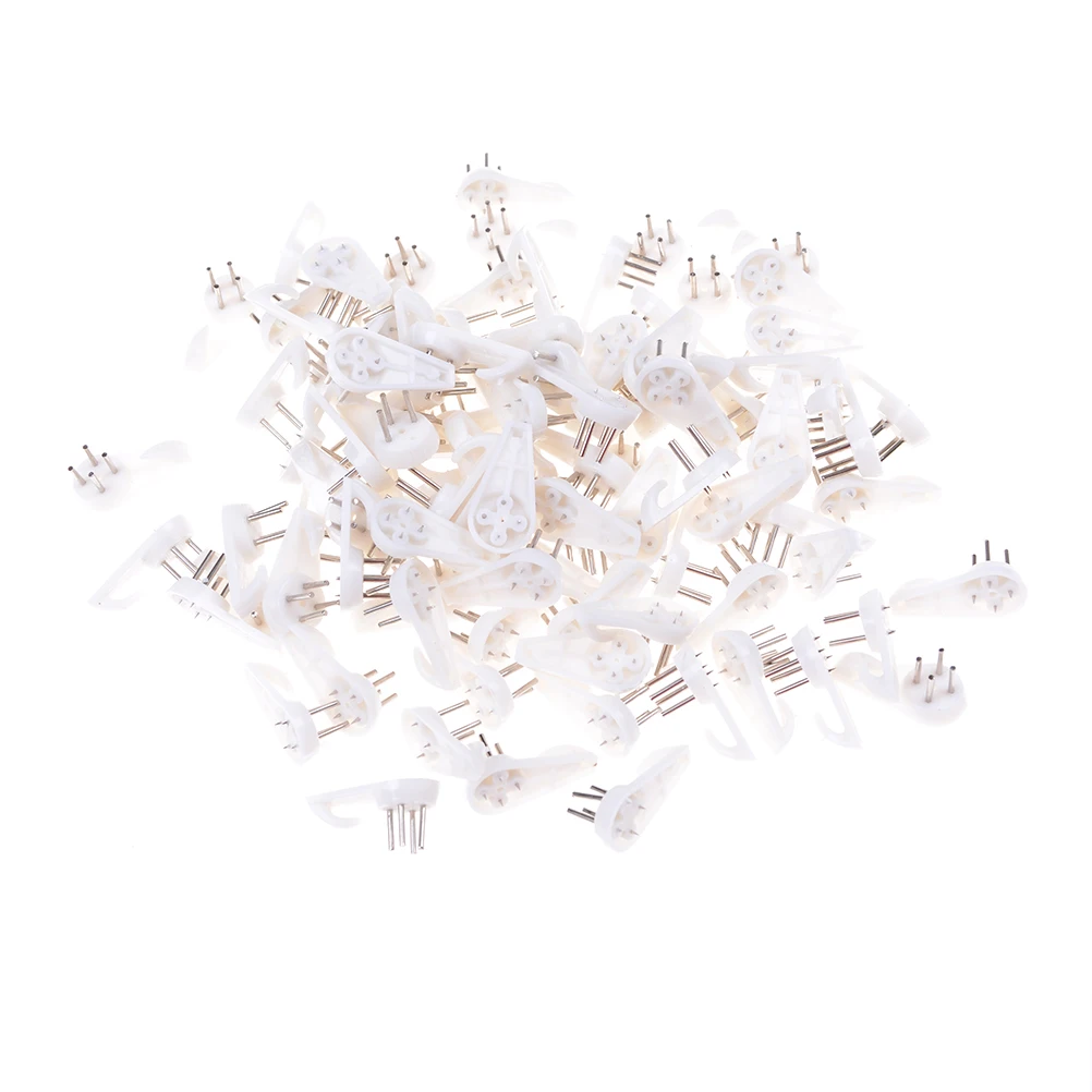 

20pcs White Plastic Invisible Wall Mount Photo Picture Frame Nail Hook Hanger