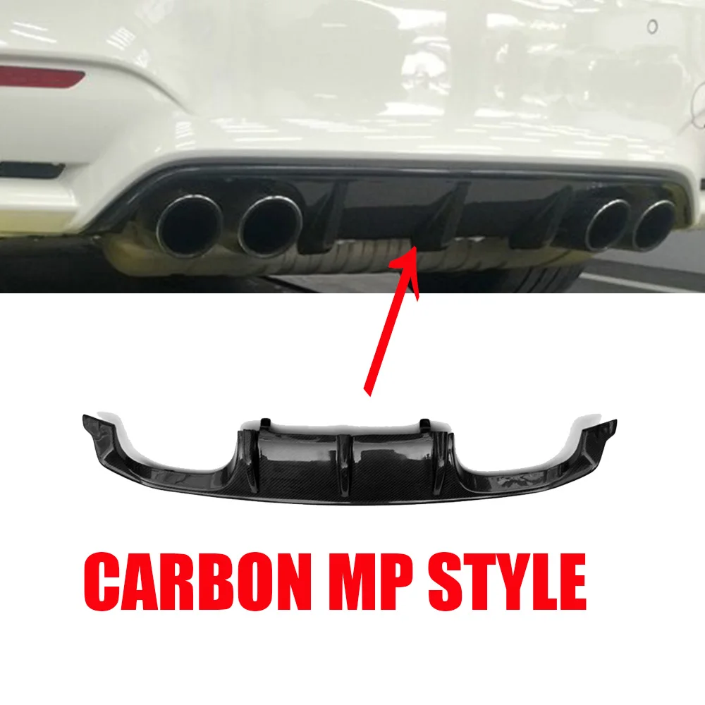 M3 M4 MP Стиль углеродного волокна задний бампер диффузор для BMW F80 M3 седан F82 M4 купе и F83 M4 трансформер 12-19 - Цвет: CARBON FIBER A
