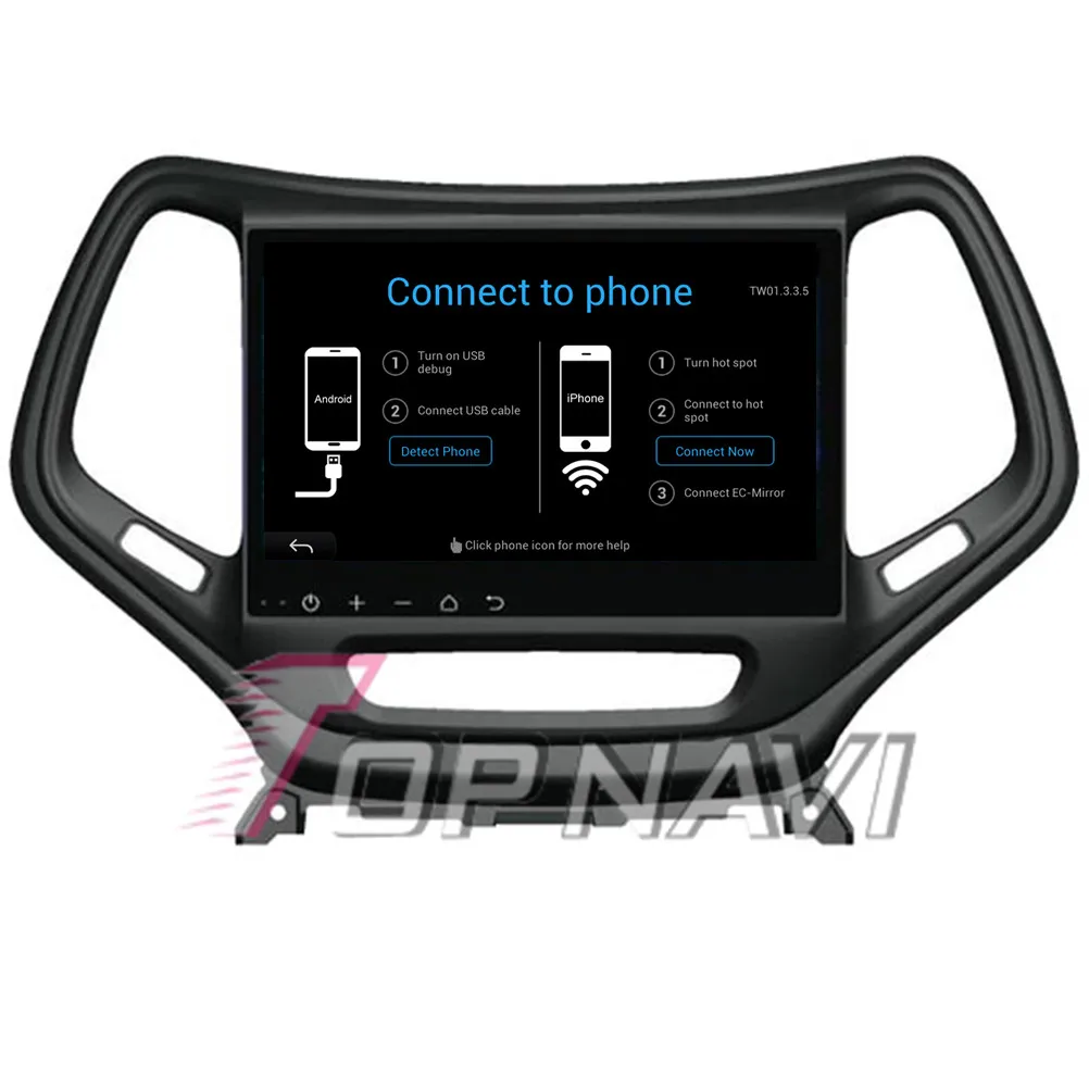Best Topnavi 10.2" Quad Core Android 6.0 Car GPS Navigation for Cherokee Autoradio Multimedia Audio,NO DVD 18