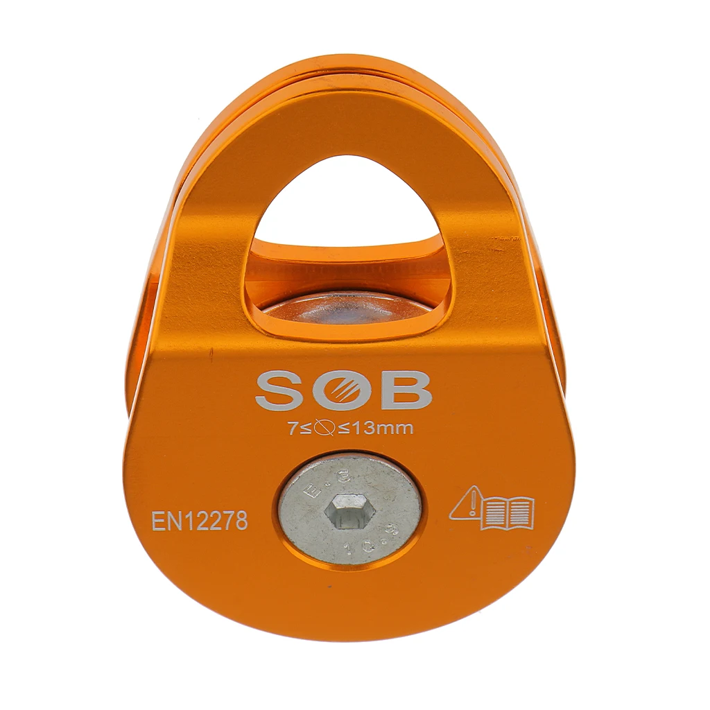 

Universal Rescue Lifting Rope Pulley 36KN/8100lbs Aluminum Sheave Climbing Pulley For Rigging Tree Arborist Carving Climbing