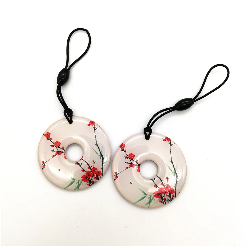 

RFID T5577 125KHZ Token Tag Keychain Rewritable Blank Card Door key ring fob buckle ID Clone Badge Copier Access Card (1Pcs)