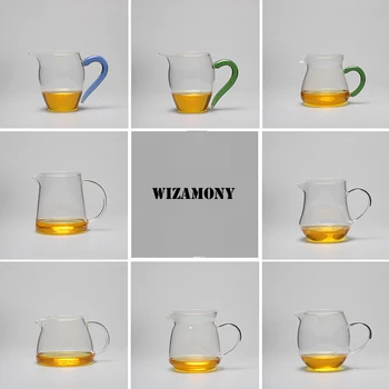 

WIZAMONY Hot Sale!!!!!!!!!!! tea set teapot Heat-Resisting Glass Tea Pitcher fair mug Cha hai Gongdao Teacup Capacity 400ml