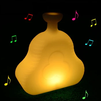 Outdoor waterproof decoration night light usb rechargeable RGB bluetooth speaker table led lamps with 24 Keys Remote Control free shipping waterproof led light up serving tray multi colors rechargeable luminous led trays light 24 keys remote controller