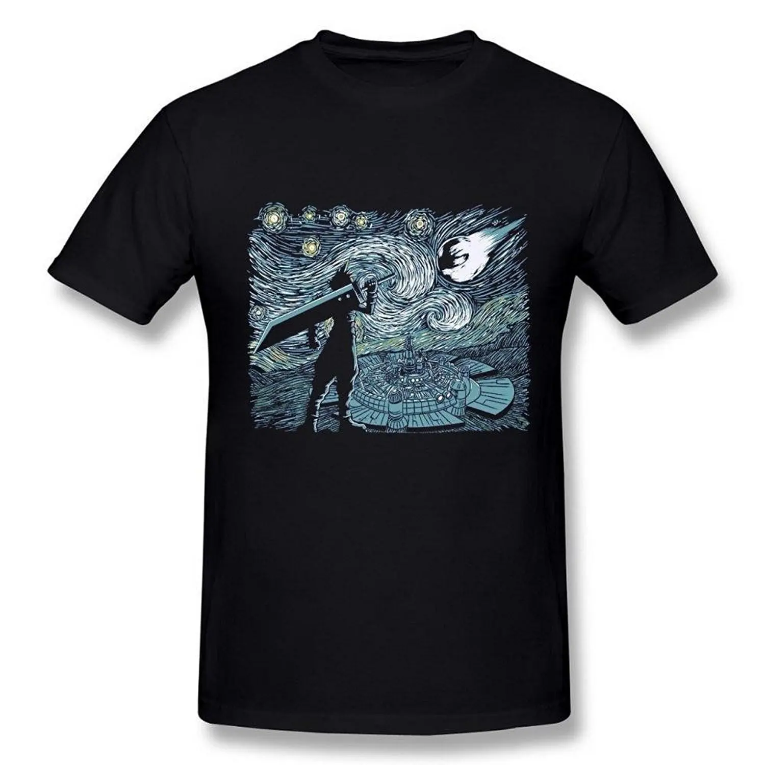 Hot 2018 Summer Fashion Adults T Shirt Casual Short Sleeve Men Final Fantasy Soldier Masterpiece 