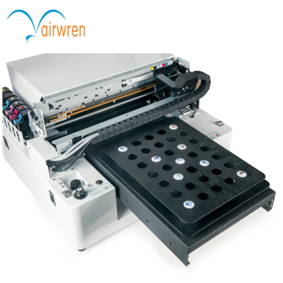 Best Offers A3 UV LED 4 Colors Flatbed Printer for Golf/Pen/Phone/Case/PVC Card