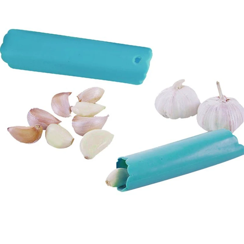 2018 New Kitchen  Easy Fast Magic Silicone Garlic Peeler Peel Easy Useful Kitchen Tool convenient   hot sale High Quality C0206 02