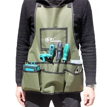 

Electrician Hardware Toolkit Apron Waterproof Oxford Cloth Multi Organize Pockets Storage Pouch Portable Worker Use Tool