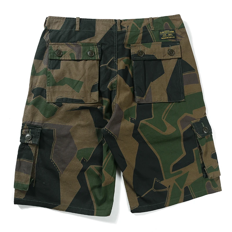 Новые летние камуфляжные армейские шорты Мужчины мульти-карманные военные Карго короткие брюки до колена Мужские шорты в повседневном стиле Одежда