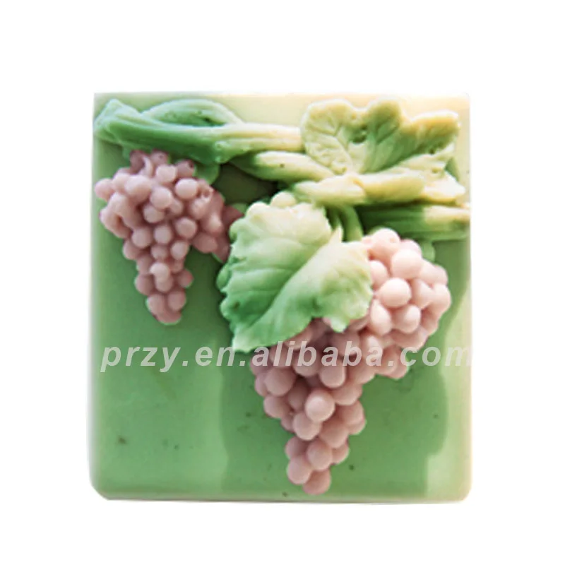 

DIY Handmade tools / silicone soap mold Arts fruits grape shape fondant molds for cake decorations aroma stone molds