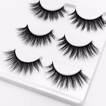 

2018 Eyelash 3D Mink False Eyelashes Natural Crisscross Messy Soft Multilayer Fake Eyelashes Stage Makeup Lashes