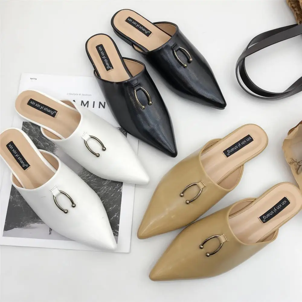 comfortable flat mules
