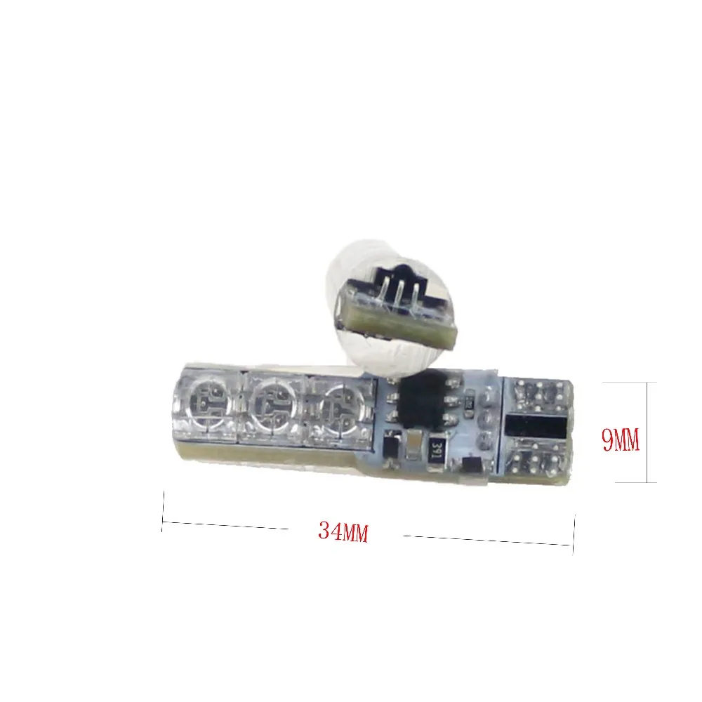 Geetans 2 шт. Автомобильные фары T10 W5W 5050 светодиодный RGB автомобильный Стайлинг лампы