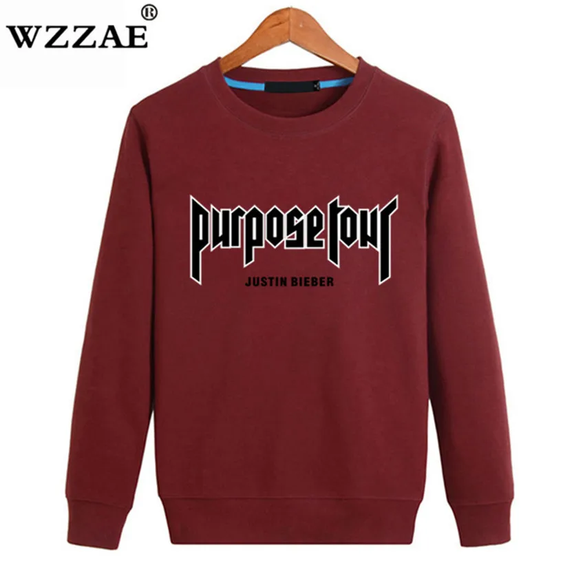 New Design Purpose Tour Justin Bieber Hoodies Men Women Sweatshirt Kanye West Hip Hop Streetwear Hoody Hoodie Polerones Hombre